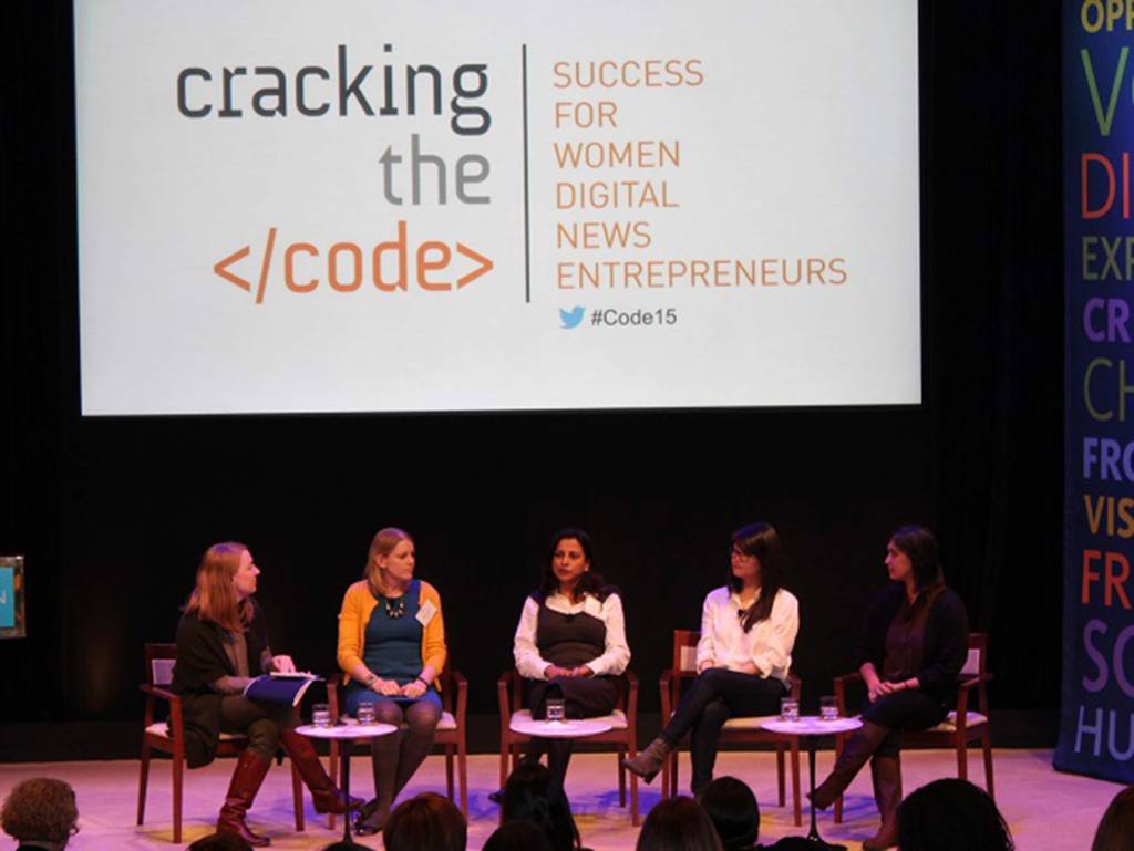 Panel presentation at Cracking the Code event. 2015 (c) Ford Foundation