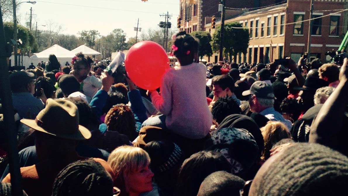 Young girl participates in the Selma march. This image is available under the 4.0 Creative Commons license.