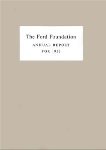 FF Annual Report 1952