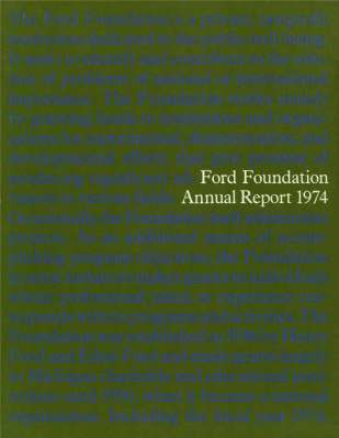FF Annual Report 1974
