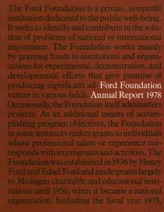 FF Annual Report 1978
