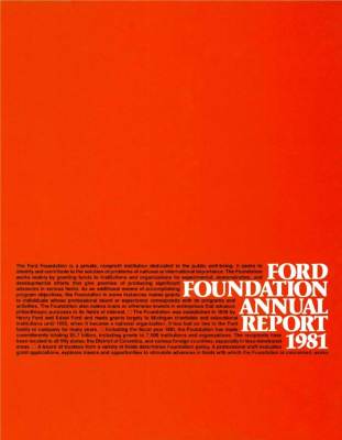 FF Annual Report 1981