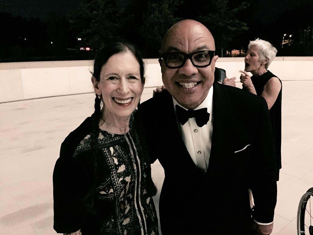 Darren Walker with composer, singer, and performer Meredith Monk. This image is not available under the 4.0 Creative Commons license.