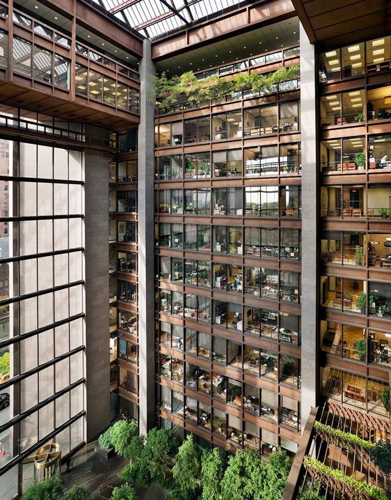 Ford Foundation headquarters interior. New York. 2008. Photo Credit: Richard Barnes