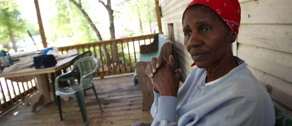 Woman on porch. Still from "Wilhemina's War". 2016. This image is not available under the 4.0 Creative Commons license.