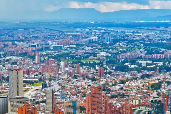 Skyline of Bogota, Colombia 