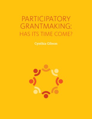 Participatory Grantmaking report cover