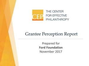 Grantee Perception Report Cover