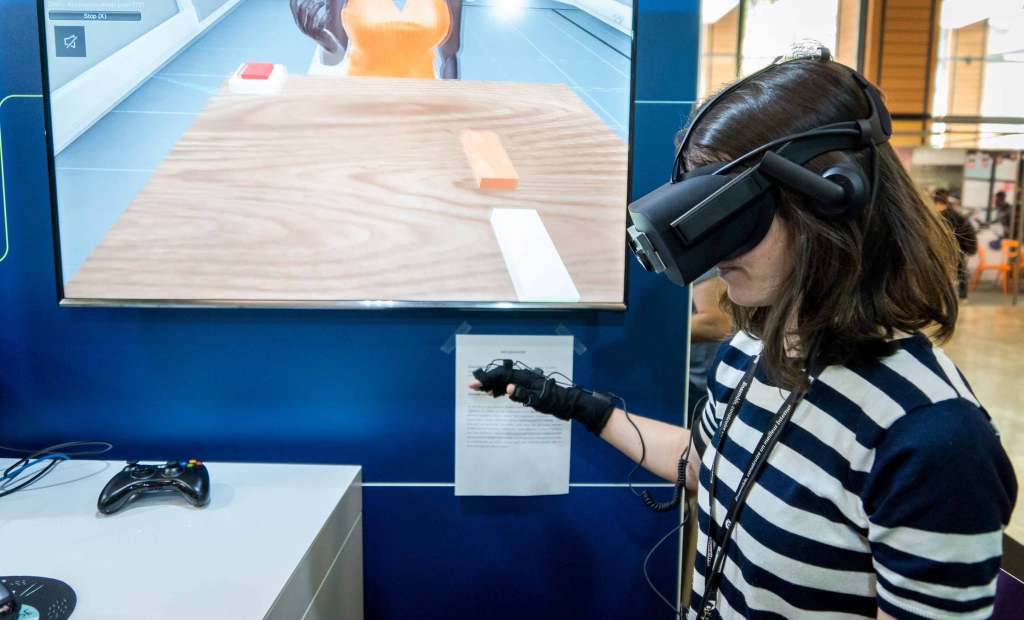 The Internet Business and New Technologies Fair in Lyon, France, on April 26, 2018. (Photo by Nicolas Liponne/NurPhoto via Getty Images)