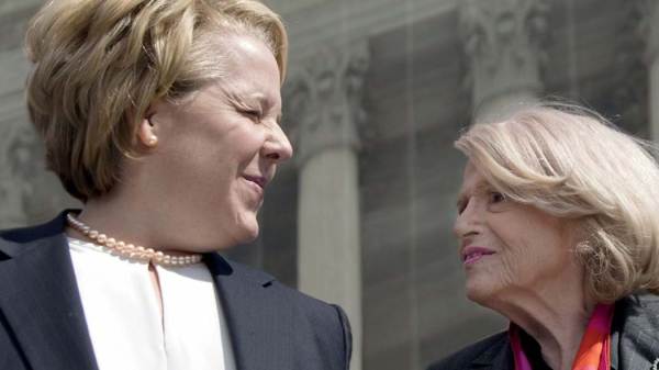 Edie Windsor and her attorney, Roberta Kaplan