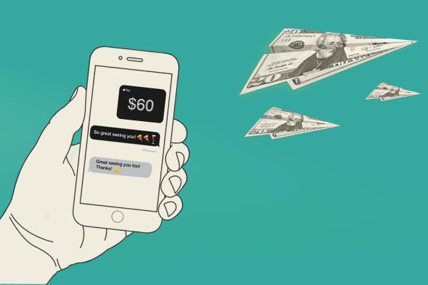 Illustration of a payment app