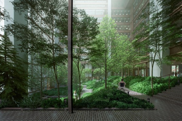 Ford Foundation Center for Social Justice Atrium Garden. Architect: Kevin Roche John Dinkeloo and Associates. Renovation Architect: Gensler