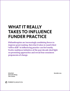 BUILD-influence-funder-practice-report