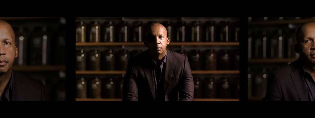 Photo collage of Bryan Stevenson