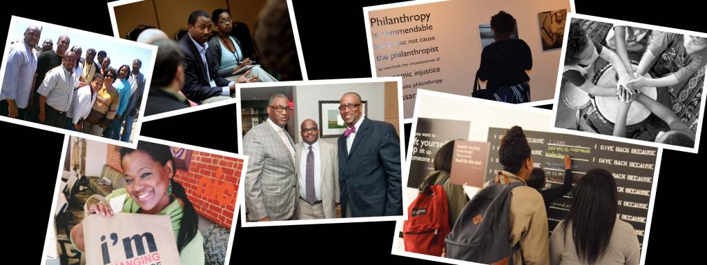 Photo montage of assorted images to celebrate Black Philanthropy Month.