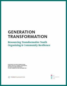 Cover of Generation Transformation report