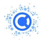 Open Collective logo surrounded by blue dots