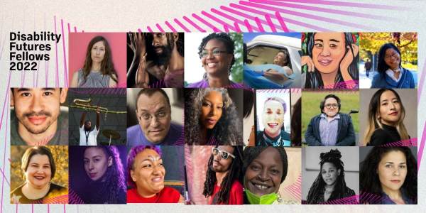 Collage of headshots of Ford's 2022 Disability Futures Fellows.