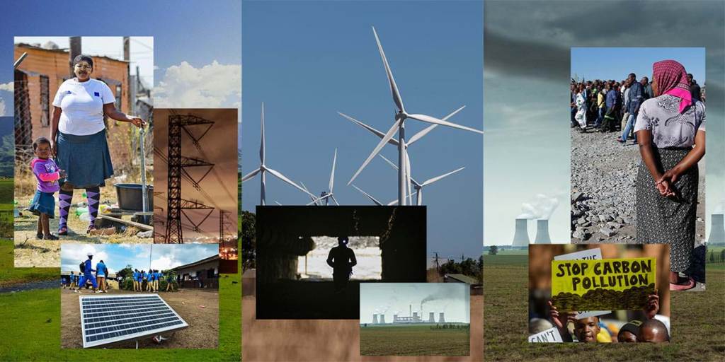 Photo montage of various sources of energy production.