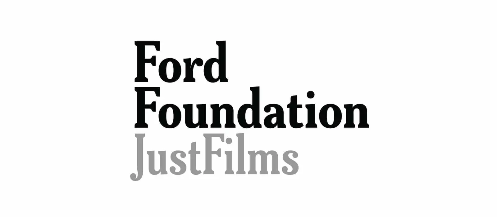 JustFilms logo - Black and gray