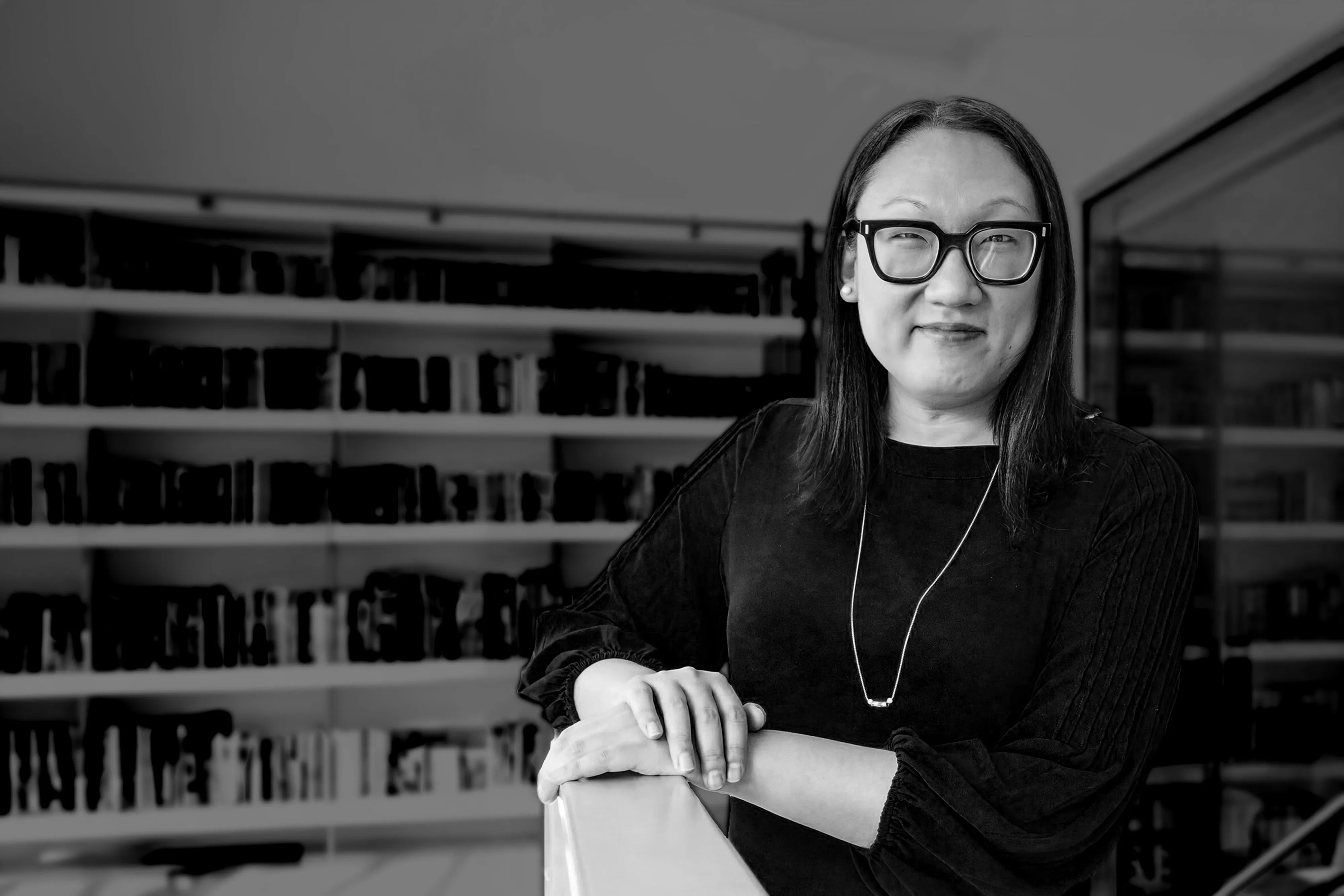 Black and white portrait of Andy Marra