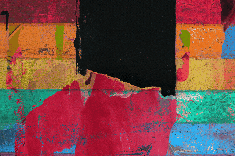 A person with short gray hair and a black shirt smiles in front of a colorful abstract background with the number 50 on the left side.