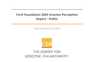 Cover of 2024 CEP Grantee Perception Report