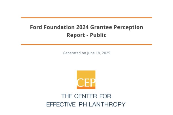 Cover of 2024 CEP Grantee Perception Report