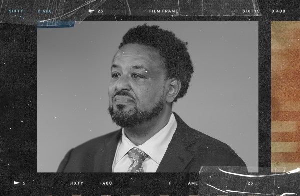 B&W photo collage of Amaha Kassa