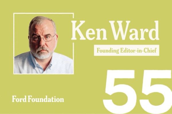 Statistical graphic on a light green background with Ken Ward headshot.