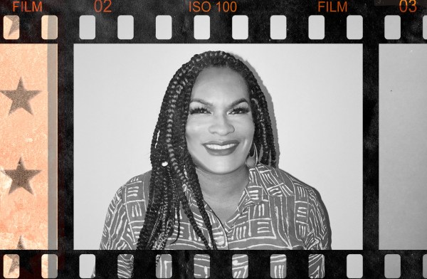 B&W photo collage of Imara Jones
