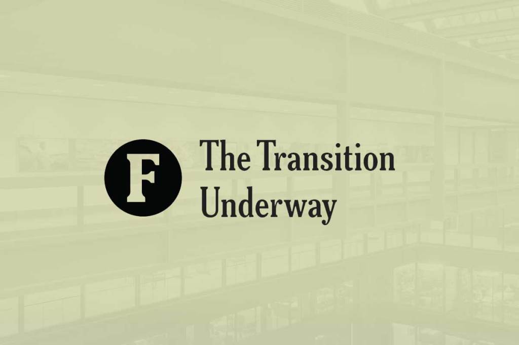 The words "A statement from the Ford Foundation" in black type against a light green background